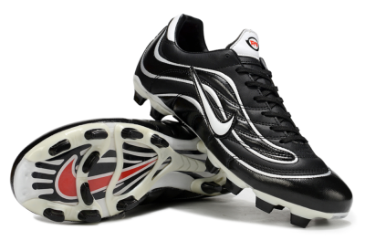 Men's Nike Mercurial Vapor R9 FG Firm Ground Low-Tops Football Boots - Black/White/Red