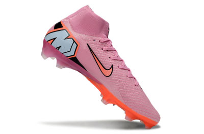 Unisex Nike Air Zoom Mercurial Superfly 10 Elite FG Firm Ground High-Tops Football Boots - Purple/Pink/Black
