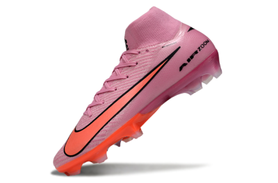 Unisex Nike Air Zoom Mercurial Superfly 10 Elite FG Firm Ground High-Tops Football Boots - Purple/Pink/Black