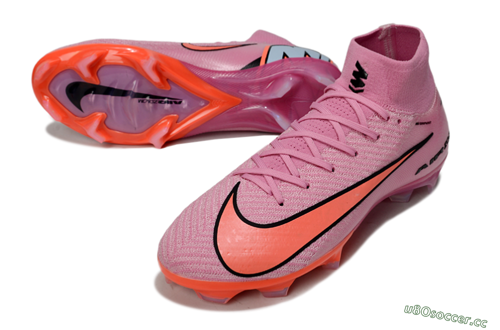 Unisex Nike Air Zoom Mercurial Superfly 10 Elite FG Firm Ground High-Tops Football Boots - Purple/Pink/Black 3