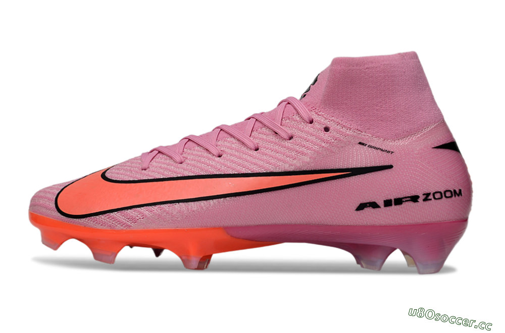 Unisex Nike Air Zoom Mercurial Superfly 10 Elite FG Firm Ground High-Tops Football Boots - Purple/Pink/Black 0