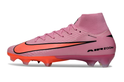 Unisex Nike Air Zoom Mercurial Superfly 10 Elite FG Firm Ground High-Tops Football Boots - Purple/Pink/Black
