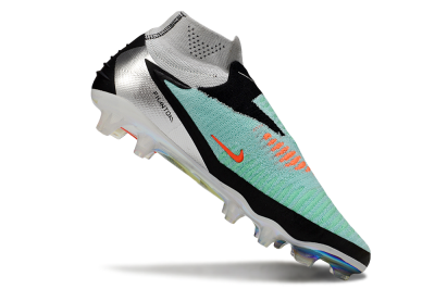 Men's Nike Phantom 6 High Elite FG Firm Ground High-Tops Football Boots - Jade/Black/Orange