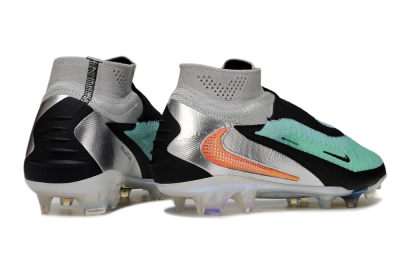 Men's Nike Phantom 6 High Elite FG Firm Ground High-Tops Football Boots - Jade/Black/Orange