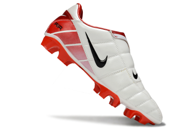 Men's Nike Air Zoom Total 90 III FG Firm Ground Low-Tops Football Boots - White/Black/Red