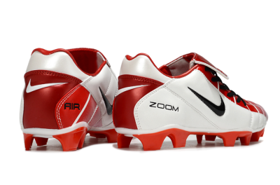 Men's Nike Air Zoom Total 90 III FG Firm Ground Low-Tops Football Boots - White/Black/Red