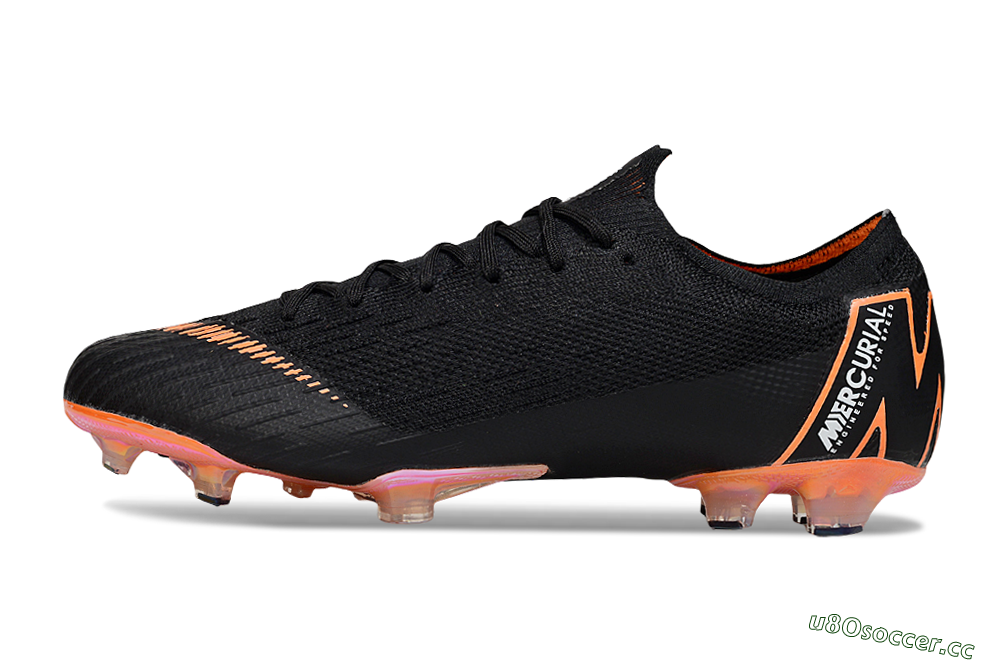 Men's Nike Mercurial Vapor 12 Elite FG Firm Ground Low-Tops Football Boots - Black/White/Gold 0