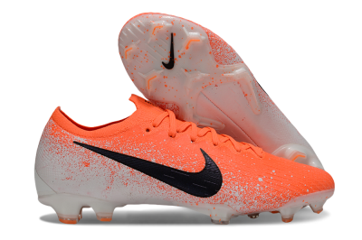 Men's Nike Mercurial Vapor 12 Elite FG Firm Ground Low-Tops Football Boots - Red/Black/White