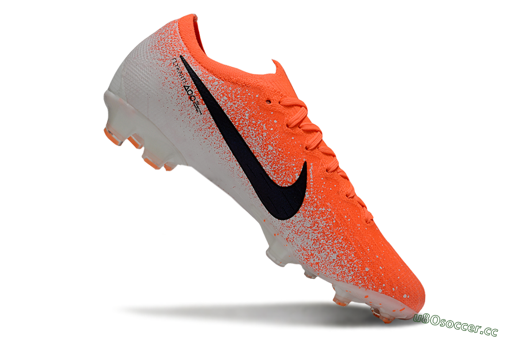 Men's Nike Mercurial Vapor 12 Elite FG Firm Ground Low-Tops Football Boots - Red/Black/White 4