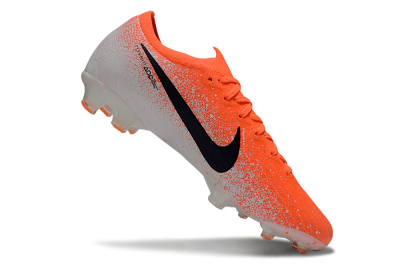 Men's Nike Mercurial Vapor 12 Elite FG Firm Ground Low-Tops Football Boots - Red/Black/White