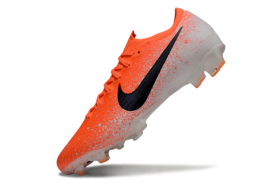 Men's Nike Mercurial Vapor 12 Elite FG Firm Ground Low-Tops Football Boots - Red/Black/White
