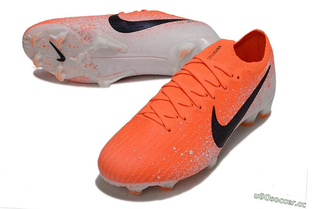 Men's Nike Mercurial Vapor 12 Elite FG Firm Ground Low-Tops Football Boots - Red/Black/White 3