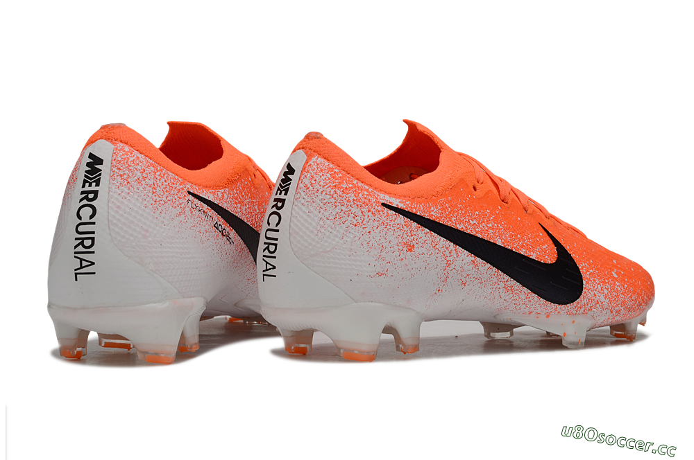Men's Nike Mercurial Vapor 12 Elite FG Firm Ground Low-Tops Football Boots - Red/Black/White 6