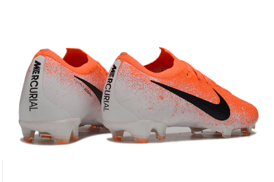 Men's Nike Mercurial Vapor 12 Elite FG Firm Ground Low-Tops Football Boots - Red/Black/White