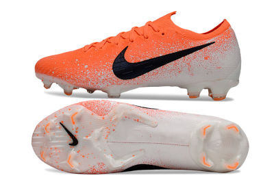 Men's Nike Mercurial Vapor 12 Elite FG Firm Ground Low-Tops Football Boots - Red/Black/White