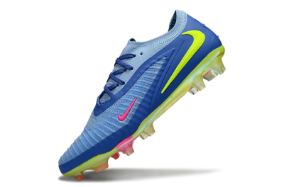 Men's Nike Phantom 6 Low Elite FG Firm Ground Low-Tops Football Boots - Blue/Pink/Yellow