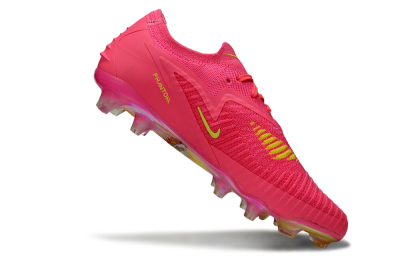 Men's Nike Phantom 6 Low Elite FG Firm Ground Low-Tops Football Boots - Pink/Yellow/Gold