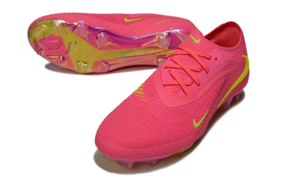 Men's Nike Phantom 6 Low Elite FG Firm Ground Low-Tops Football Boots - Pink/Yellow/Gold
