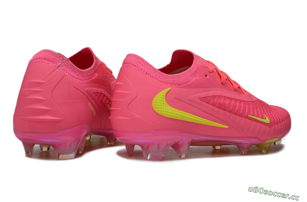 Men's Nike Phantom 6 Low Elite FG Firm Ground Low-Tops Football Boots - Pink/Yellow/Gold 6