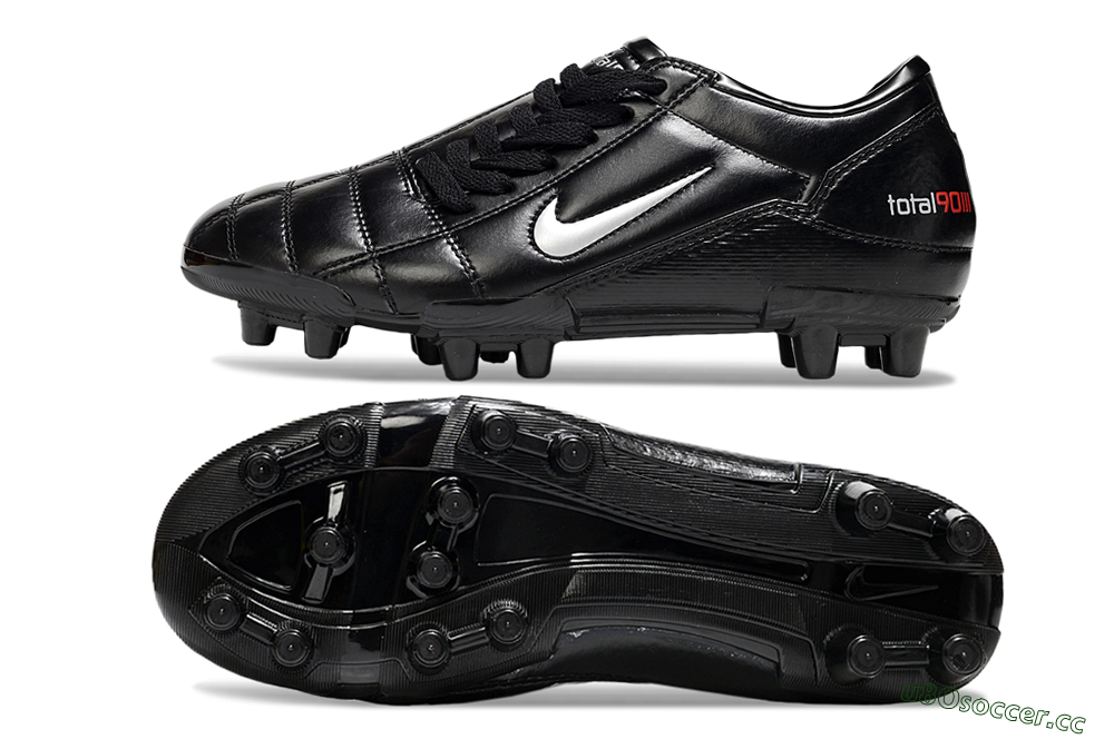 Men's Nike Total 90 III FG Firm Ground Low-Tops Football Boots - Black/Silver 1