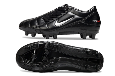 Men's Nike Total 90 III FG Firm Ground Low-Tops Football Boots - Black/Silver