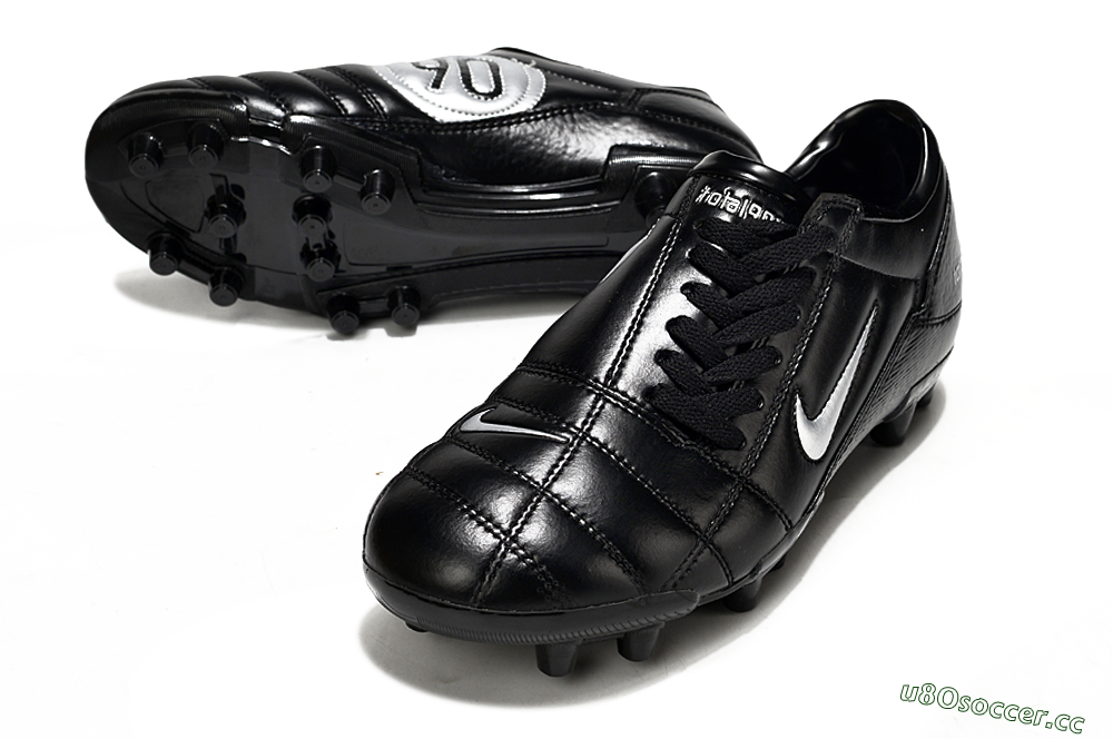 Men's Nike Total 90 III FG Firm Ground Low-Tops Football Boots - Black/Silver 3