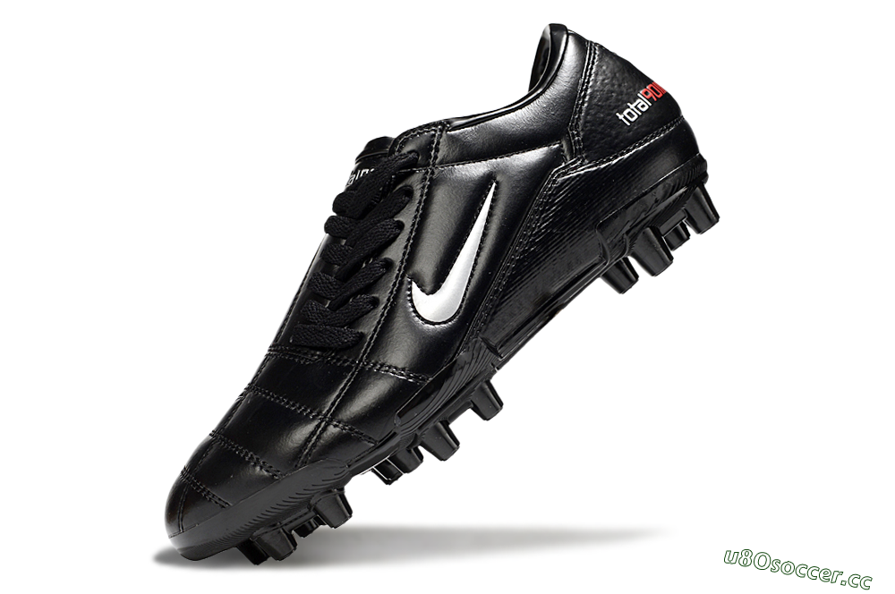 Men's Nike Total 90 III FG Firm Ground Low-Tops Football Boots - Black/Silver 5
