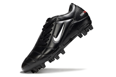 Men's Nike Total 90 III FG Firm Ground Low-Tops Football Boots - Black/Silver