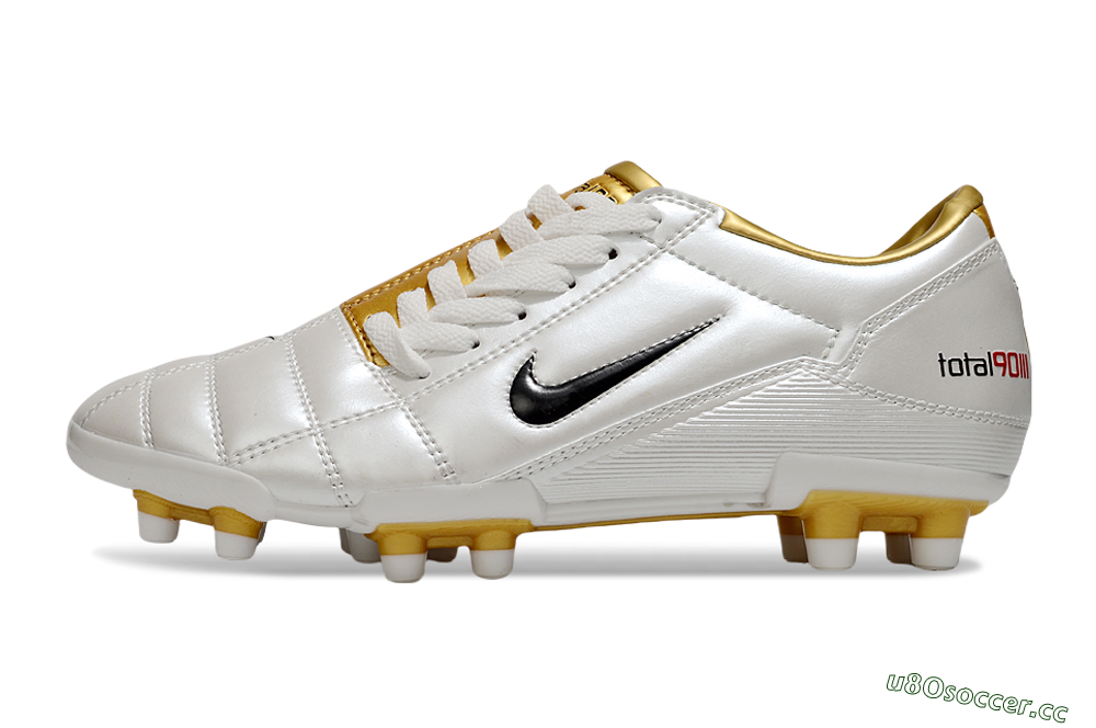 Men's Nike Total 90 III FG Firm Ground Low-Tops Football Boots - Silver/Black 0