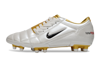 Men's Nike Total 90 III FG Firm Ground Low-Tops Football Boots - Silver/Black