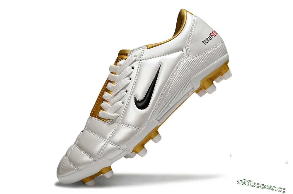 Men's Nike Total 90 III FG Firm Ground Low-Tops Football Boots - Silver/Black 5