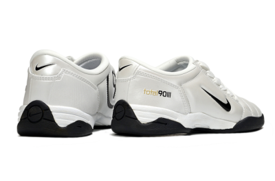 Men's Nike Total 90 III IC Indoor & Futsal Low-Tops Football Shoes - Beige/Black/White