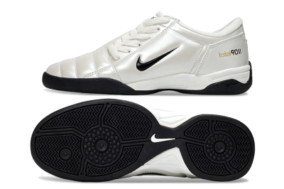 Men's Nike Total 90 III IC Indoor & Futsal Low-Tops Football Shoes - Beige/Black/White