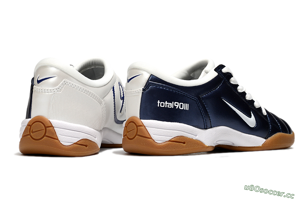 Men's Nike Total 90 III IC Indoor & Futsal Low-Tops Football Shoes - Blue/White/Brown 6