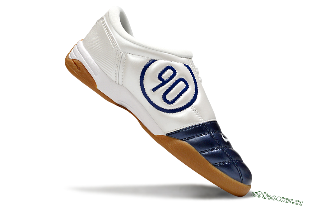 Men's Nike Total 90 III IC Indoor & Futsal Low-Tops Football Shoes - Blue/White/Brown 4