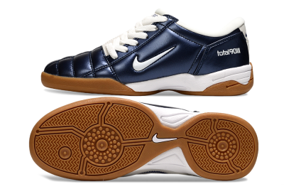 Men's Nike Total 90 III IC Indoor & Futsal Low-Tops Football Shoes - Blue/White/Brown