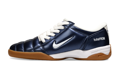 Men's Nike Total 90 III IC Indoor & Futsal Low-Tops Football Shoes - Blue/White/Brown