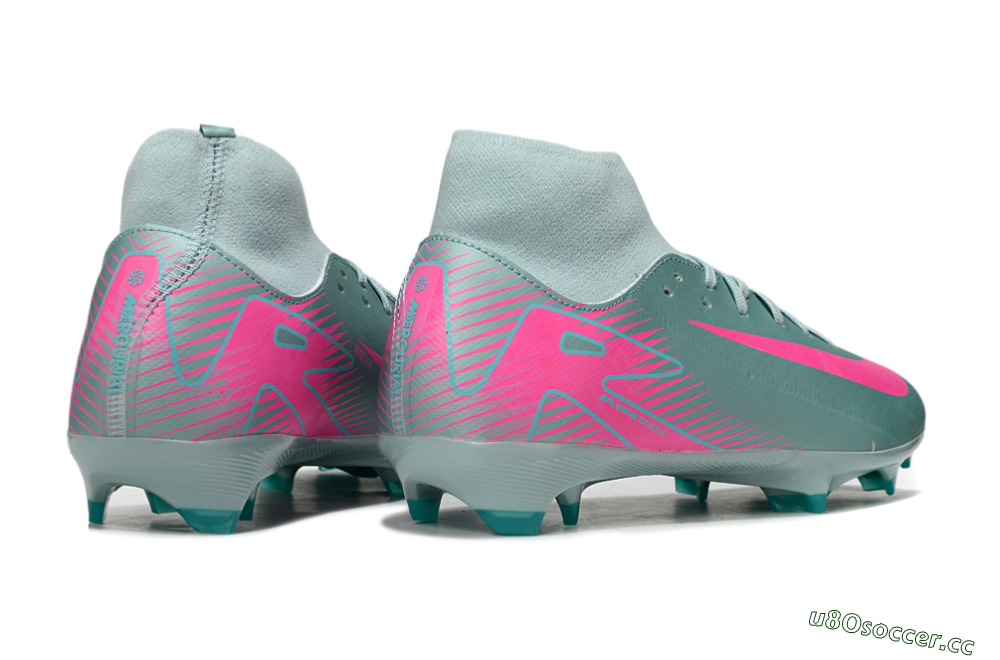 Men's Nike Air Zoom Mercurial Superfly 10 Elite FG Firm Ground High-Tops Football Boots - Jade/Pink 6
