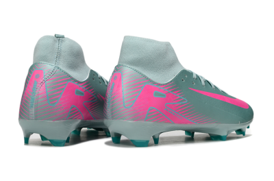 Men's Nike Air Zoom Mercurial Superfly 10 Elite FG Firm Ground High-Tops Football Boots - Jade/Pink
