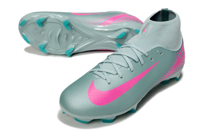 Men's Nike Air Zoom Mercurial Superfly 10 Elite FG Firm Ground High-Tops Football Boots - Jade/Pink