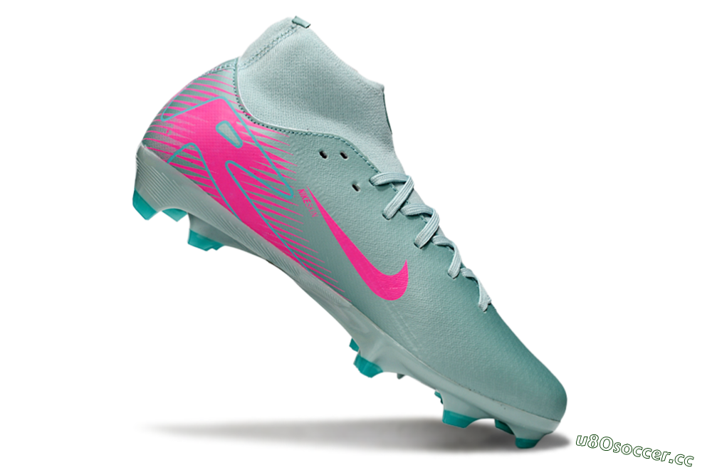 Men's Nike Air Zoom Mercurial Superfly 10 Elite FG Firm Ground High-Tops Football Boots - Jade/Pink 4