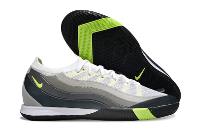 Men's Nike Air Zoom Mercurial Vapor 16 Pro IC Indoor & Futsal Low-Tops Football Shoes - White/Black/Grey