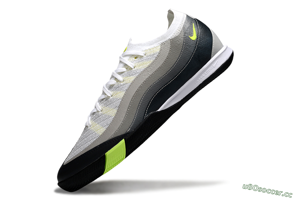 Men's Nike Air Zoom Mercurial Vapor 16 Pro IC Indoor & Futsal Low-Tops Football Shoes - White/Black/Grey 5
