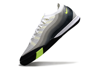 Men's Nike Air Zoom Mercurial Vapor 16 Pro IC Indoor & Futsal Low-Tops Football Shoes - White/Black/Grey