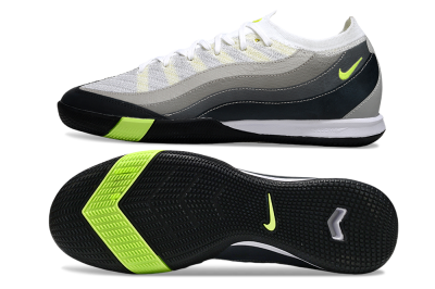 Men's Nike Air Zoom Mercurial Vapor 16 Pro IC Indoor & Futsal Low-Tops Football Shoes - White/Black/Grey