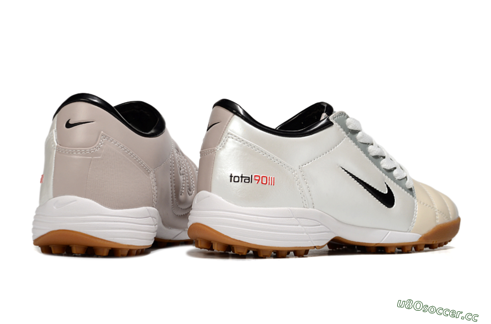 Unisex Nike Total 90 III TF Artificial Turf Low-Tops Football Shoes - Silver/Beige/Grey 6