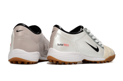 Unisex Nike Total 90 III TF Artificial Turf Low-Tops Football Shoes - Silver/Beige/Grey