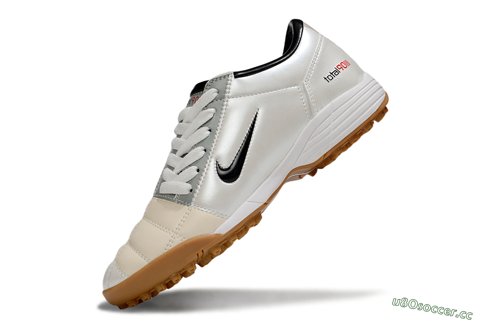 Unisex Nike Total 90 III TF Artificial Turf Low-Tops Football Shoes - Silver/Beige/Grey 5