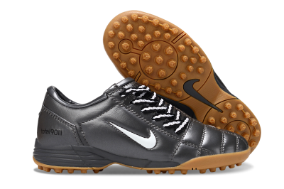 Unisex Nike Total 90 III TF Artificial Turf Low-Tops Football Shoes - Black/White/Brown