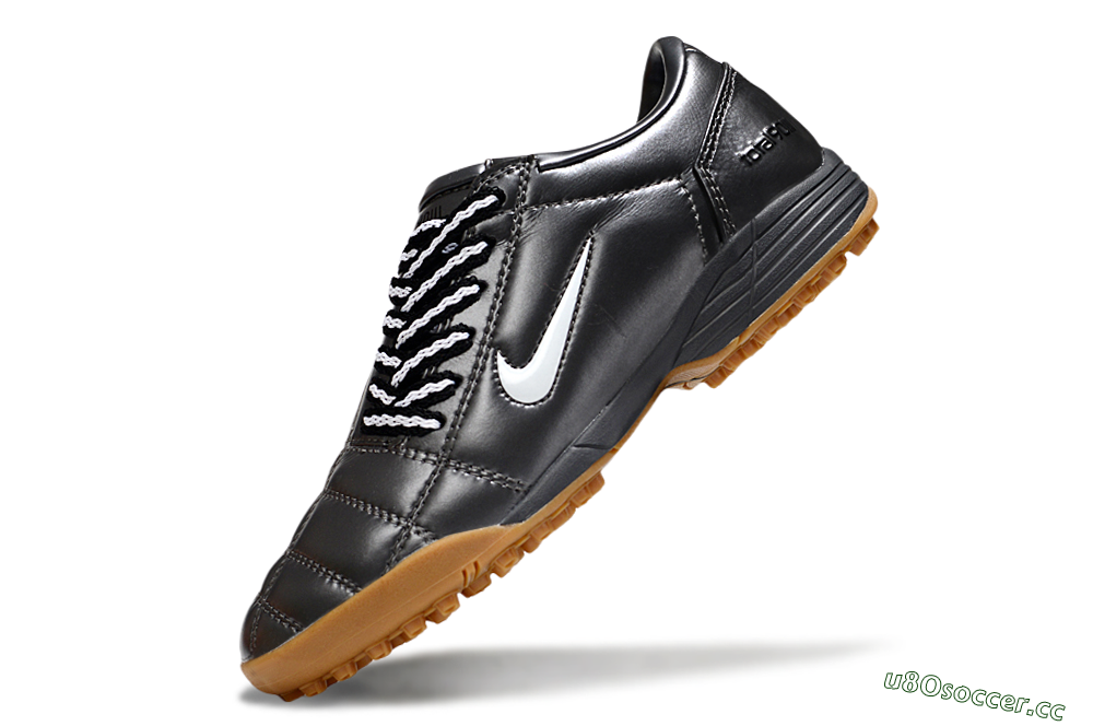Unisex Nike Total 90 III TF Artificial Turf Low-Tops Football Shoes - Black/White/Brown 5